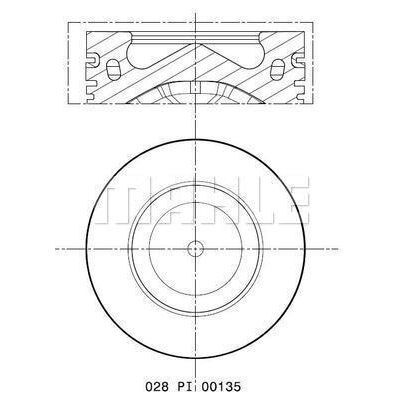 MAHLE PİSTON SEGMAN STD (83 MM) Q7/TOUAREG/A6/CRCA/CDUC/CDUC/CGJC 3.0 TDI (059107065FD)