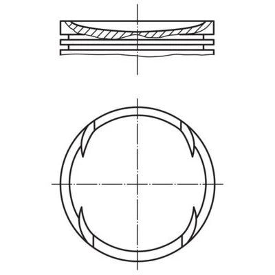 NURAL PİSTON SEGMAN AZQ-BME-CGP STD (03E107065J)