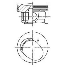MAHLE PİSTON 1.2 TSİ POLO JETTA CBZ 71,00 MM (03F107065D)