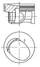 KOLBENSCHMIDT PİSTON 1.2 TSİ POLO JETTA CBZ 71,50 MM (03F107065D)