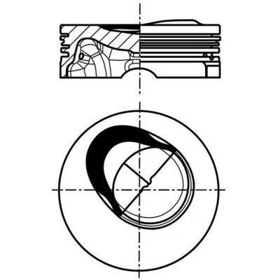 MAHLE PİSTON 1.2 TSİ POLO JETTA CBZ 71,50 MM (03F107065D)