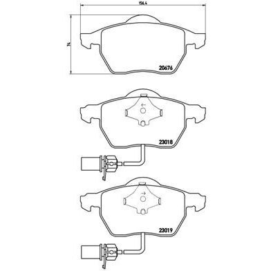 BREMBO FREN BALATASI ÖN PASSAT/A4/A6 97>04 (4B0698151AB)