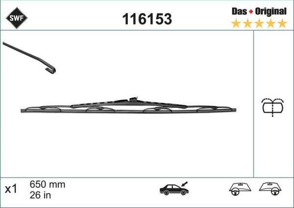 SWF SİLECEK, (650 MM) MERCEDES VITO (YT) (A6388201045)
