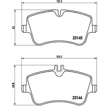 BREMBO ÖN FREN BALATASI. W203-209. 23145... (A0054206220)