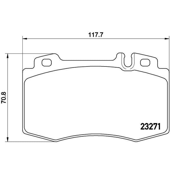 BREMBO ÖN FREN BALATASI. W203-209-211-215-220. (A0044209020)