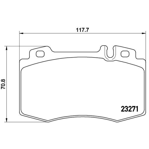 BREMBO ÖN FREN BALATASI. W203-209-211-215-220. (A0044209020)