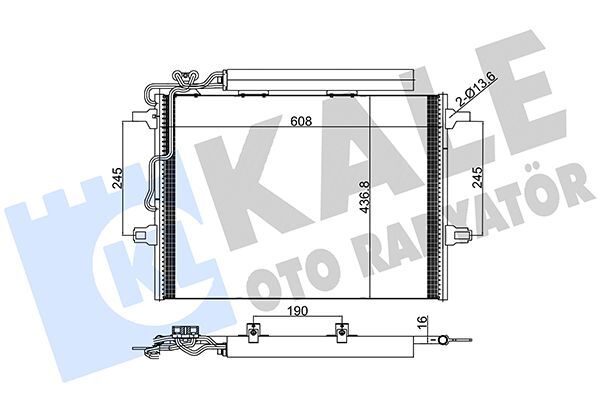 KALE KLİMA RADYATÖRÜ (A2115001154)
