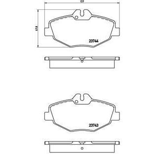 BREMBO ÖN FREN BALATASI. W211. 2002-09. (A0044208720)