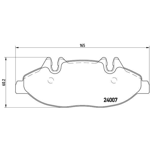 BREMBO ÖN FREN BALATASI. W639. VİTO. (A0064204320)