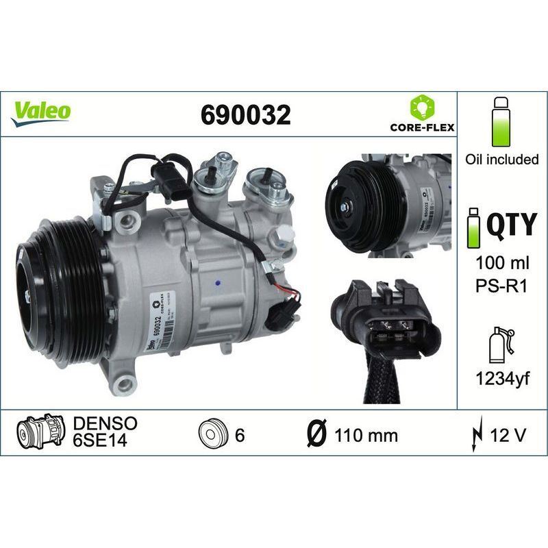 VALEO KLİMA KOMPRESÖRÜ W205/W212/W238/W253/W907 (A0008303002)