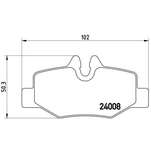 BREMBO ARKA FREN BALATASI. W639. 2004-13. (A0064204420)