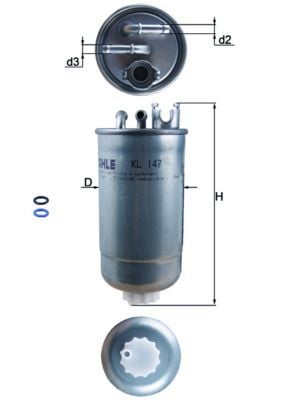 KNECHT YAKIT FİLTRESİ LT 35 GOLF BORA 1,9 TDI (1J0127401A)