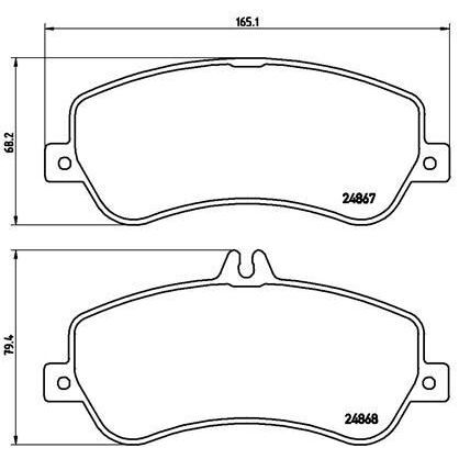 BREMBO ÖN FREN BALATASI. W204. GLK. 4 MATIC… (A0054209220)