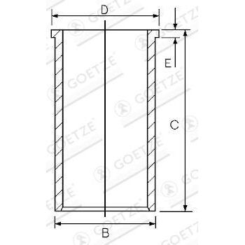 GOETZE SİLİNDİR GÖMLEĞİ (88 MM) STD M611 (A6110110010)