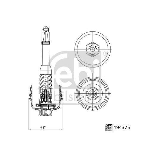 FEBI YAĞ FİLTRE KAPAĞI M270/M274 (A2701800400)