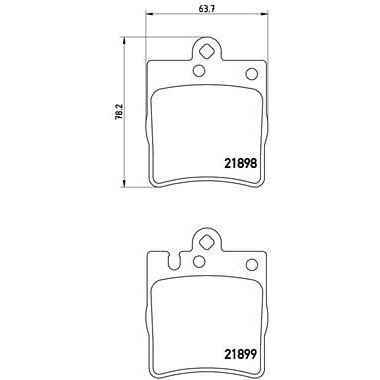 BREMBO ARKA BALATA W203/W209/W210 (A0034205220)
