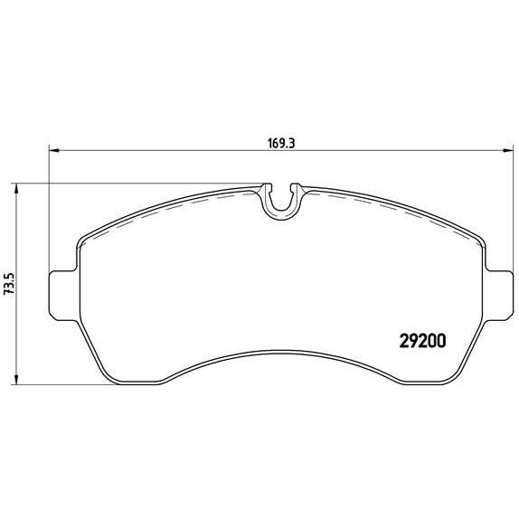 BREMBO ÖN FREN BALATASI. W906-907-910. SPRINTER-CRAFTER. (A0054205320)
