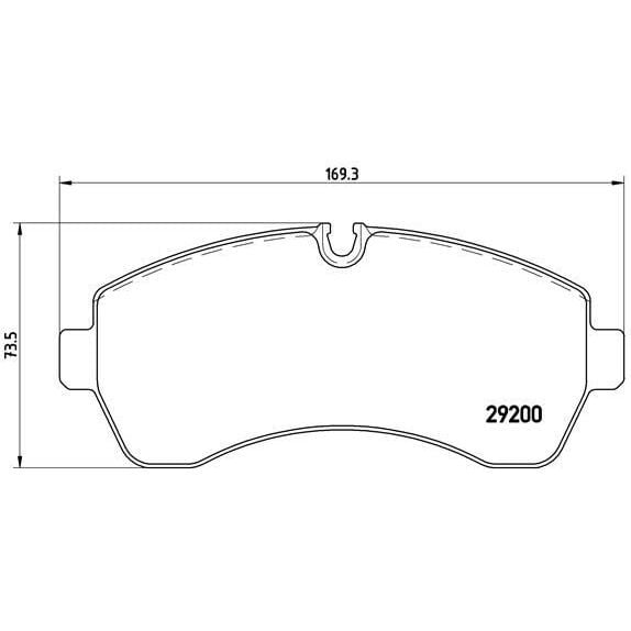BREMBO ÖN FREN BALATASI. W906-907-910. SPRINTER-CRAFTER. (A0054205320)