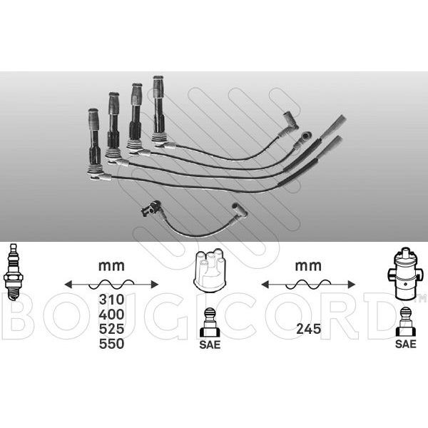 NGK ATEŞLEME KABLO SETİ R50/R52 (12127513032)
