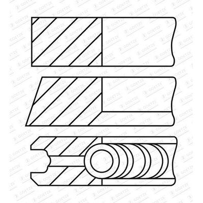 GOETZE SEGMAN TOUAREG Q7 2010- CRCA-CJGA SEGMAN 83.00MM (059198151N)