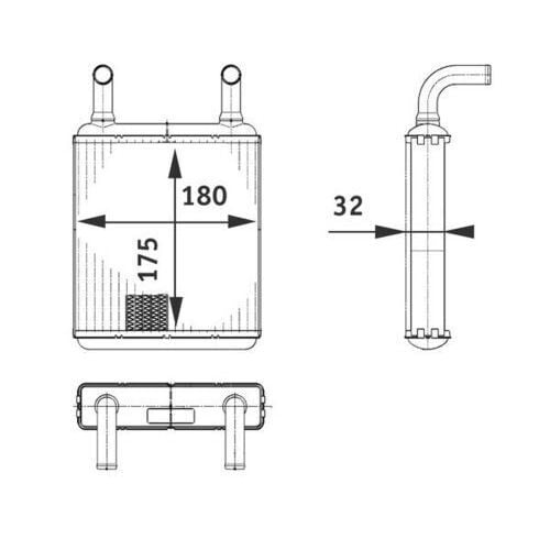 BEHR KALORİFER RADYATÖRÜ ARKA W639 (A0038357601)