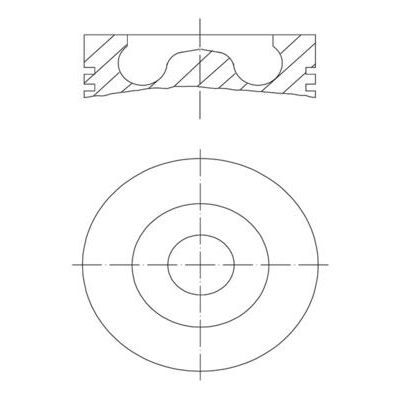 MAHLE PISTON 2.0 TDI JETTA-PASSAT BKP-BKD (81,00MM STD) (03G107065J)