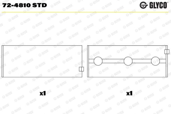 GLYCO YATAK 642 ANA STD (A642033260154)