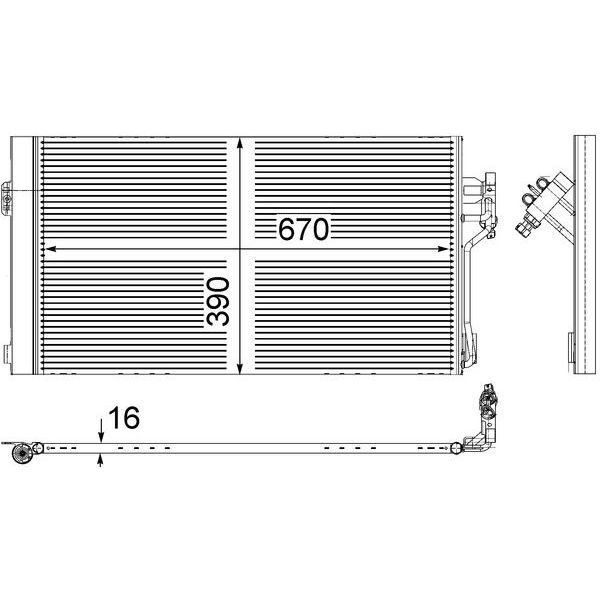 BEHR KLİMA RADYATÖRÜ W639 (A6398350070)