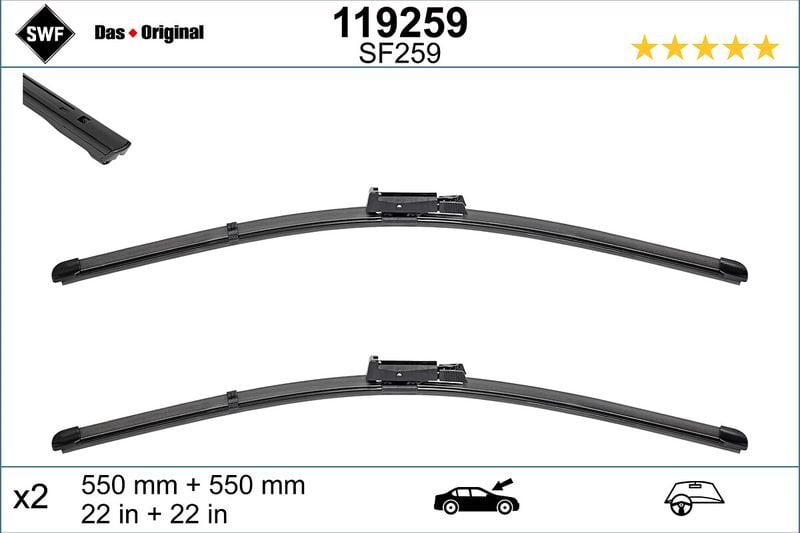 SWF SİLECEK TKM (555+555 MM) AUDI A6 04>11 (4F1955425E)
