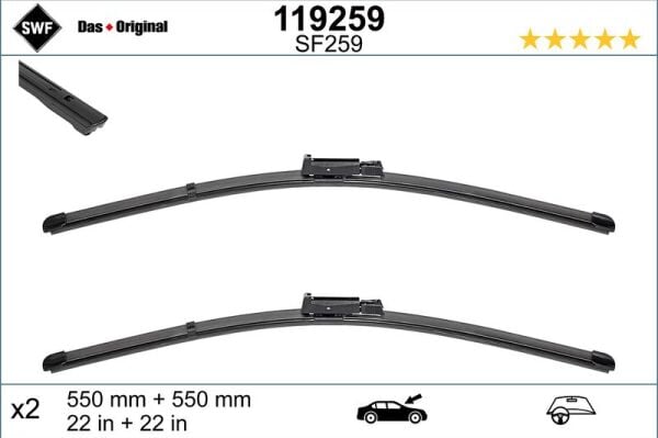 SWF SİLECEK TKM (555+555 MM) AUDI A6 04>11 (4F1955425E)