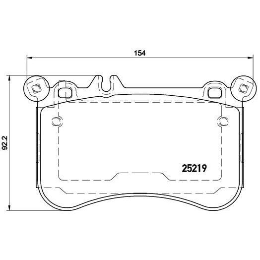 BREMBO ÖN FREN BALATASI. W221-212. (A0064200520)