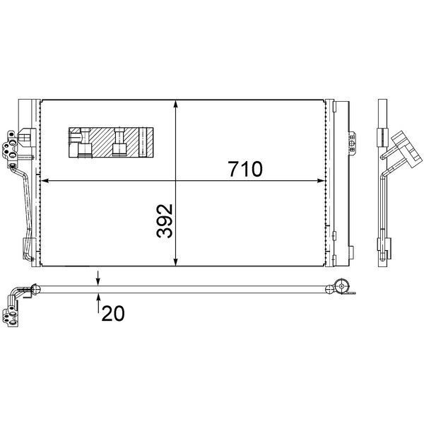 BEHR KLİMA RADYATÖRÜ W639 (A6398350270)