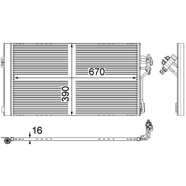 BEHR KLİMA RADYATÖRÜ W639 (A6398350270)