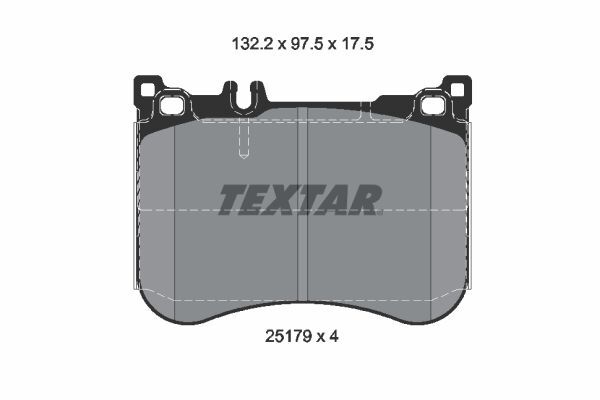 TEXTAR ÖN FREN BALATASI. W217-222-257. 4 MATİC. 2012-18. (A0084200220)