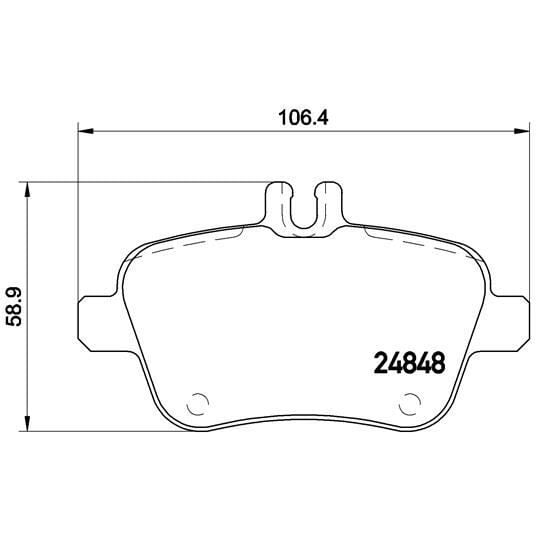 BREMBO ARKA FREN BALATASI. W117-176-246. WVA24848. (A0074209520)