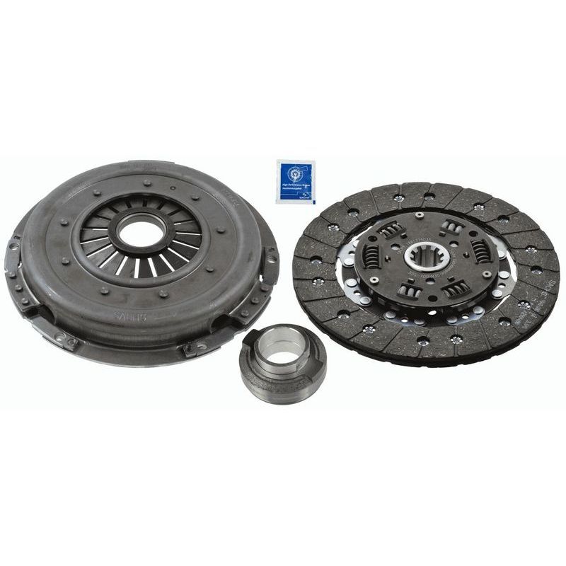 SACHS DEBRİYAJ SETİ. W114-116-123-460. 6 SİL. BASKI-BALATA-BILYA. KALIN FREZE. 228 ÇAP.