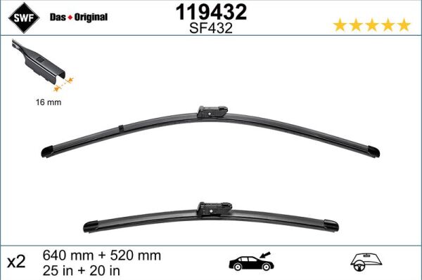 SWF SİLECEK TKM (640+520 MM) A6 A7 12> (4G1998002A)