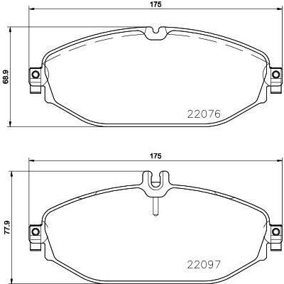 BREMBO ÖN FREN BALATASI. W205-213. (A0084202820)