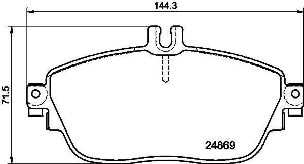 HELLA PAGID ÖN FREN BALATASI. W117-156-176-246. (A0004203002)