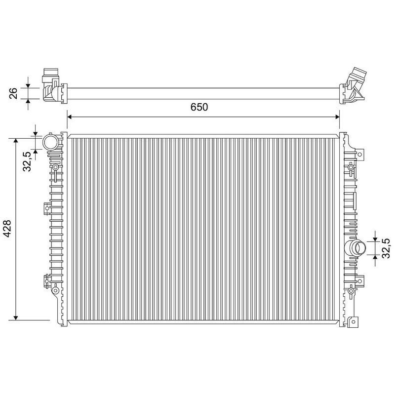 VALEO RADYATÖR TIGUAN 12>18 (5N0121253Q)