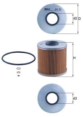 KNECHT YAĞ FİLTRESİ E34 E36 (11421727300)