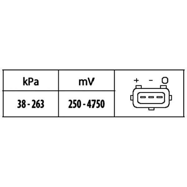 ERA BASINÇ SENSÖRÜ W124/W140/W202/W210/W461/W463/W638/W901/W902/W903/W904 (A0115420717)