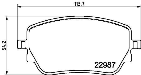 HELLA PAGID FREN BALATASI ARKA W118/W177/W247 (A0004205803)