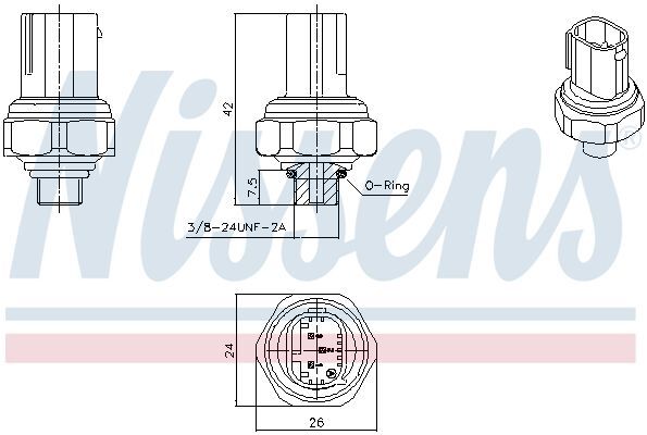 NISSENS KLİMA MÜŞÜRÜ W169/W177/W246 (A2110000283)