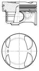 KOLBENSCHMIDT PİSTON 1,5 TSI GOLF PASSAT ARTEON 74.51MM STD (DACA-DPBA) (05E107065G)