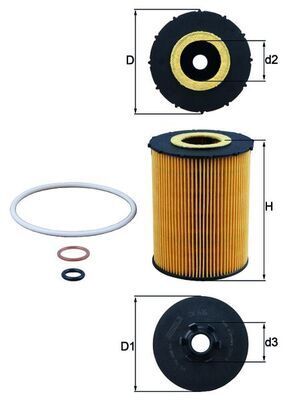 KNECHT YAĞ FİLTRESİ N62 X5 (11427542021)