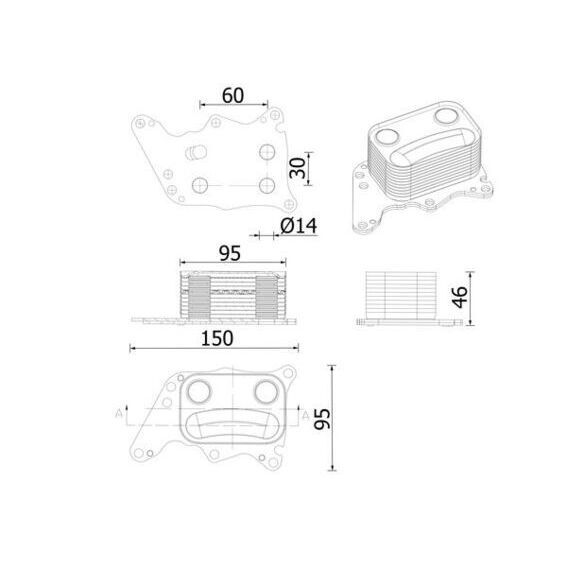 BEHR YAĞ SOĞUTUCUSU R55/R56/R57/R58/R59/R60/R61 (11427552687)