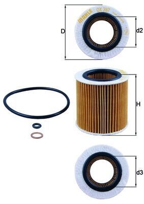KNECHT YAĞ FİLTRESİ M54 N52 3.0I (11427566327)