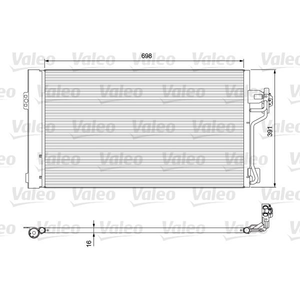 VALEO KONDENSER MERCEDES VIANO (A6398350800)