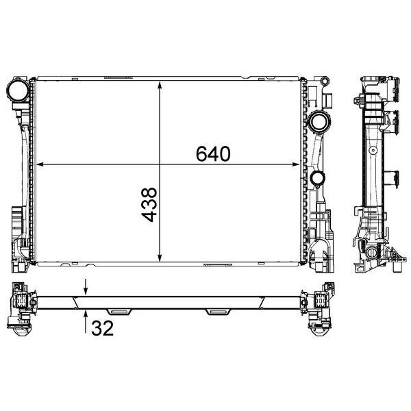 BEHR SU RADYATÖRÜ W204/W212 (A0995002603)
